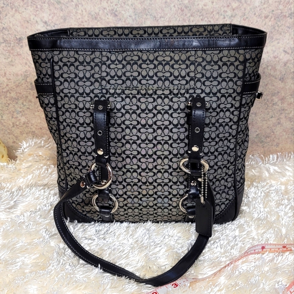 COACH signature canvas tote bag